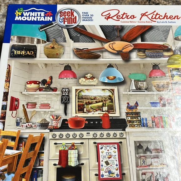 White Mountain Retro Kitchen Puzzle-2021 - Picture 2 of 5